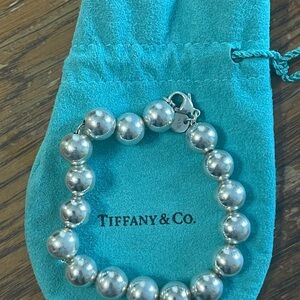 Tiffany hardware silver beaded bracelet.